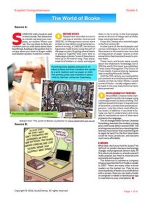 cover image of Grade 5 English: Comprehension - Books